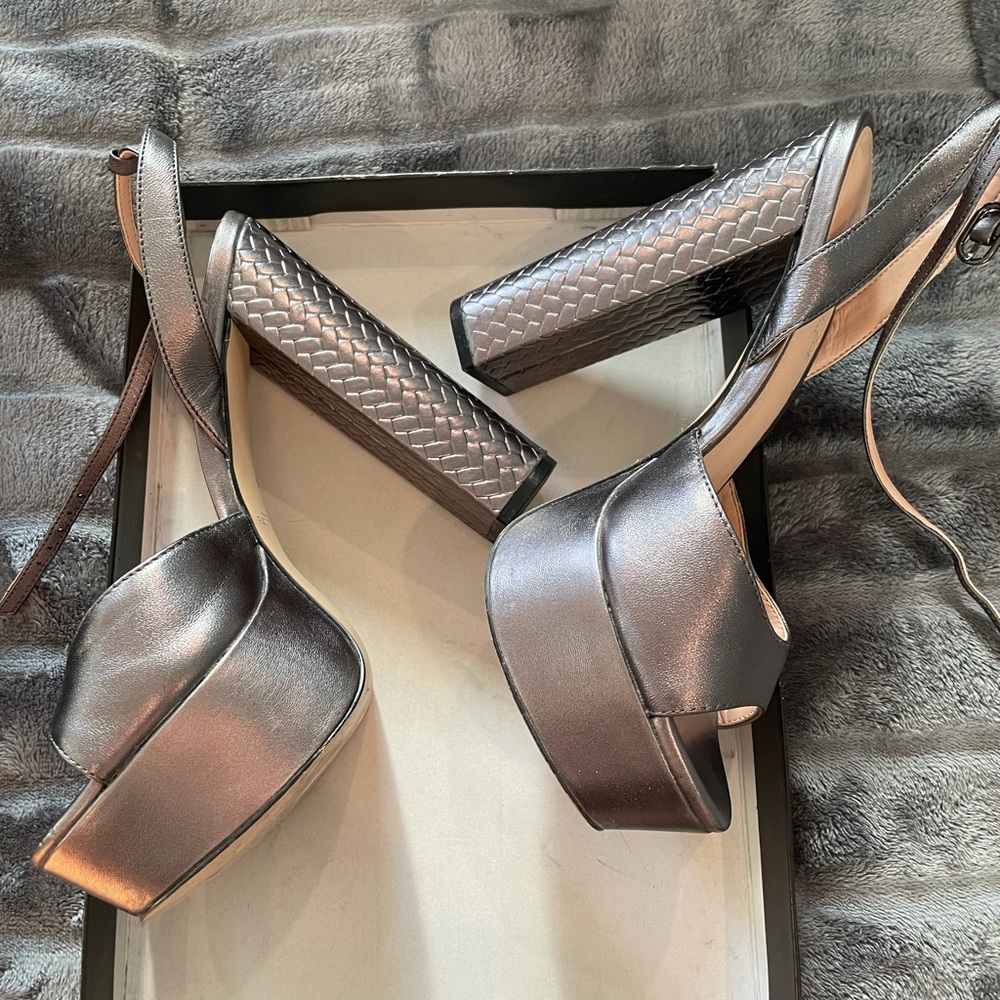 Rachel Zoe Claire platform Silver